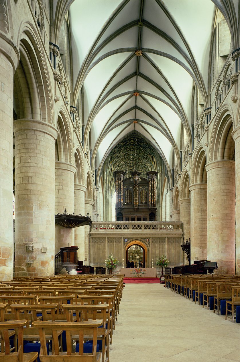Interior of the Nave, Gloucester Cathedral by Unbekannt Unbekannt