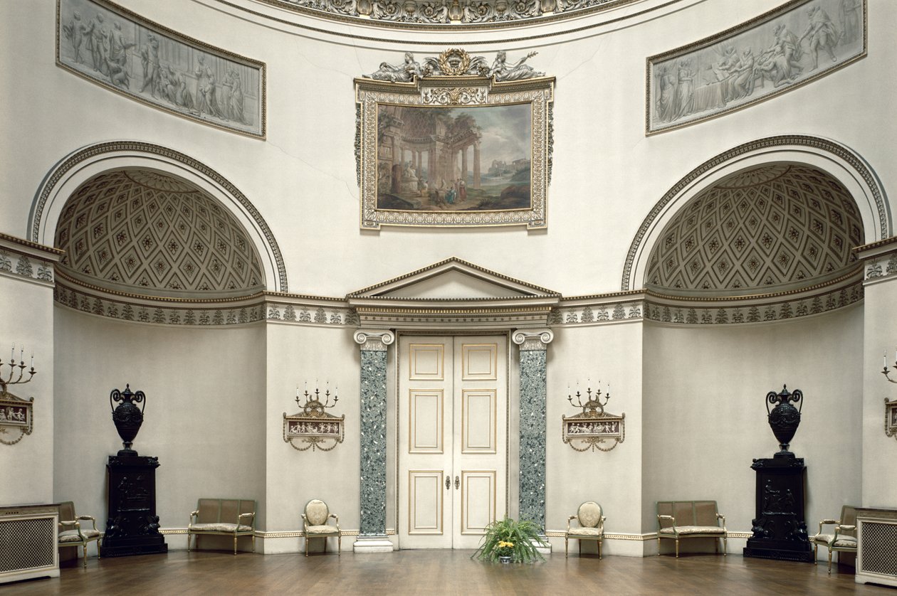 Kedleston Hall, The Saloon, Derbyshire, UK, designed by Robert Adam completed in 1763 by Unbekannt Unbekannt