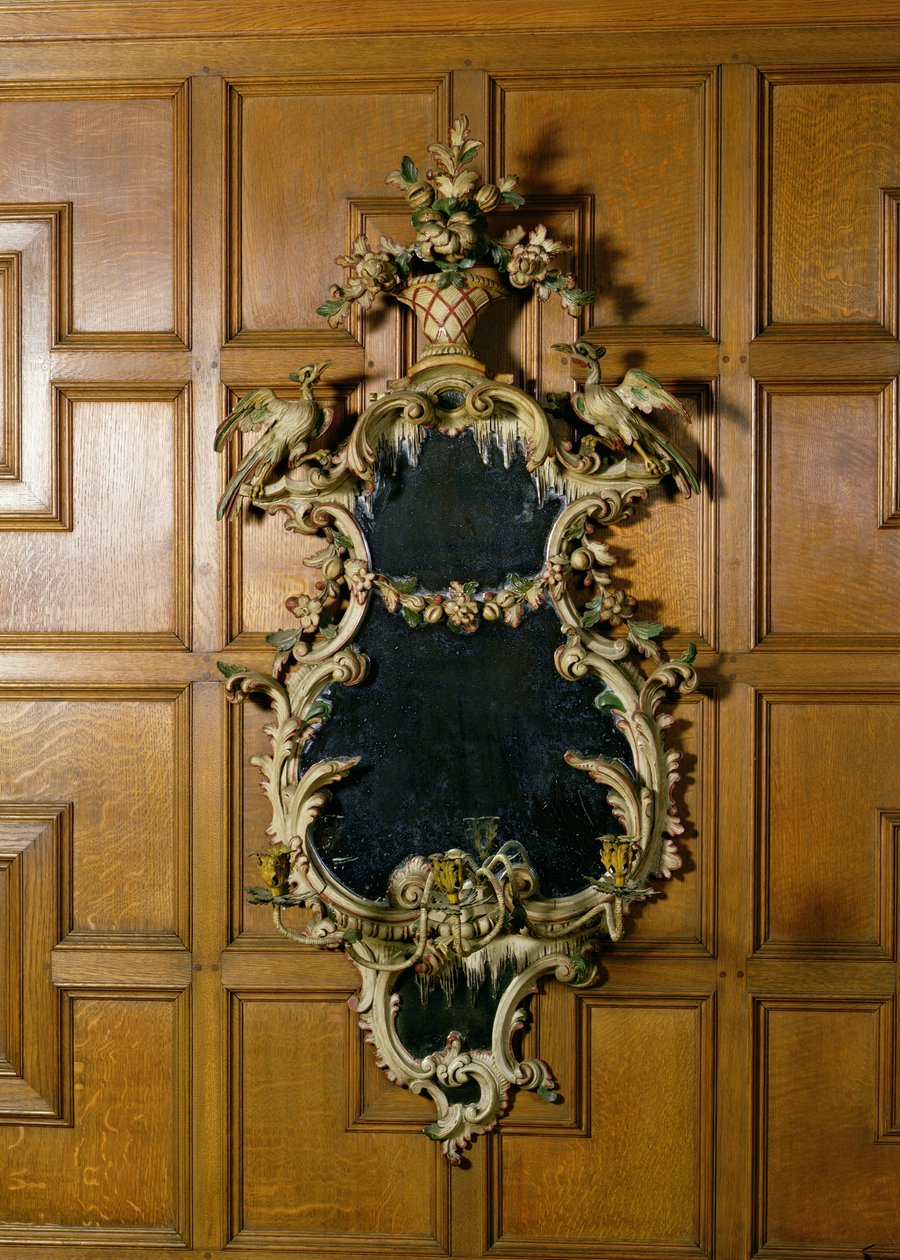 Late George II girandole with foliate cast metal sconces by Unbekannt Unbekannt