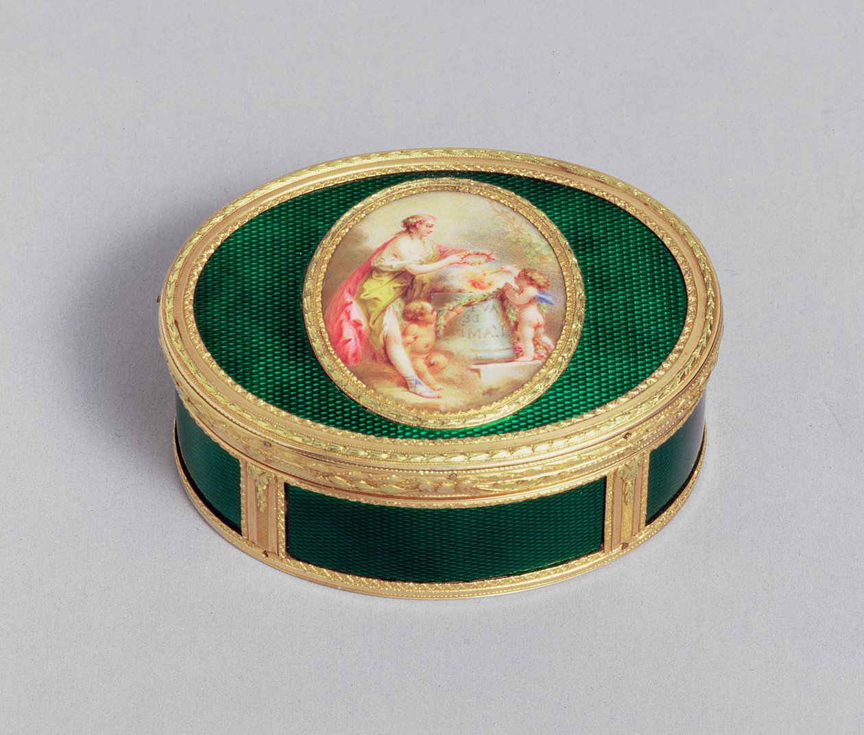 Louis XVI gold and enamel snuff box, by Pierre-Francois Drais, Paris, 1774 by Unbekannt Unbekannt