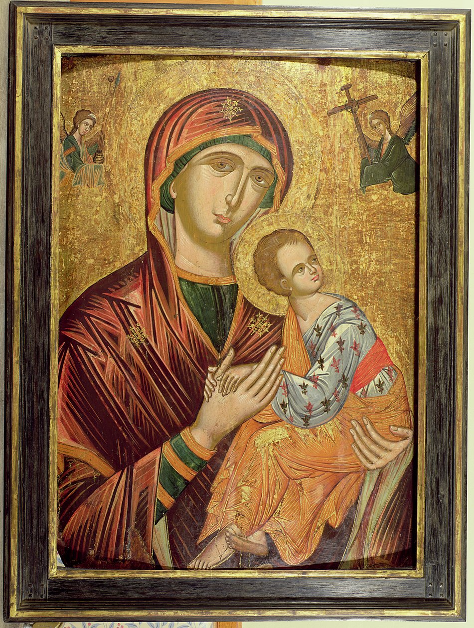 Mother of God of the Passion, Greek Icon from Crete, early 16th century by Unbekannt Unbekannt
