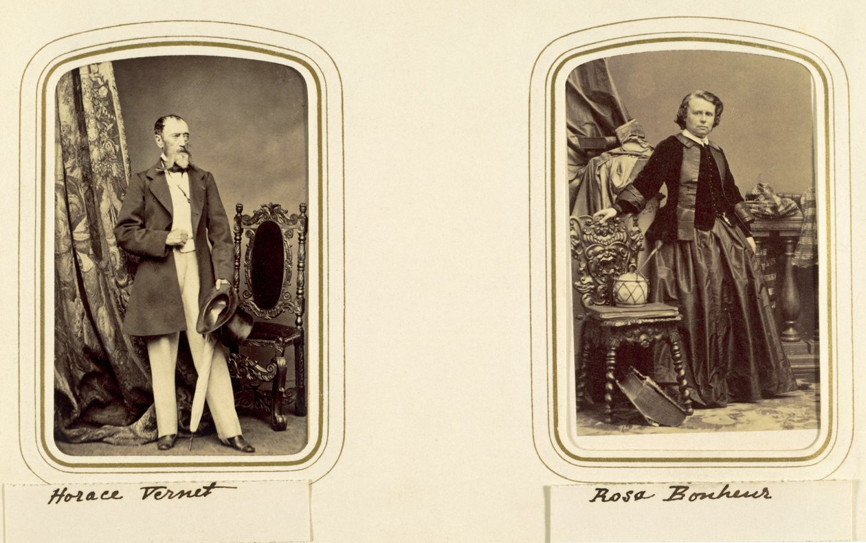 Portraits of Horace Vernet and Rosa Bonheur by Unbekannt Unbekannt
