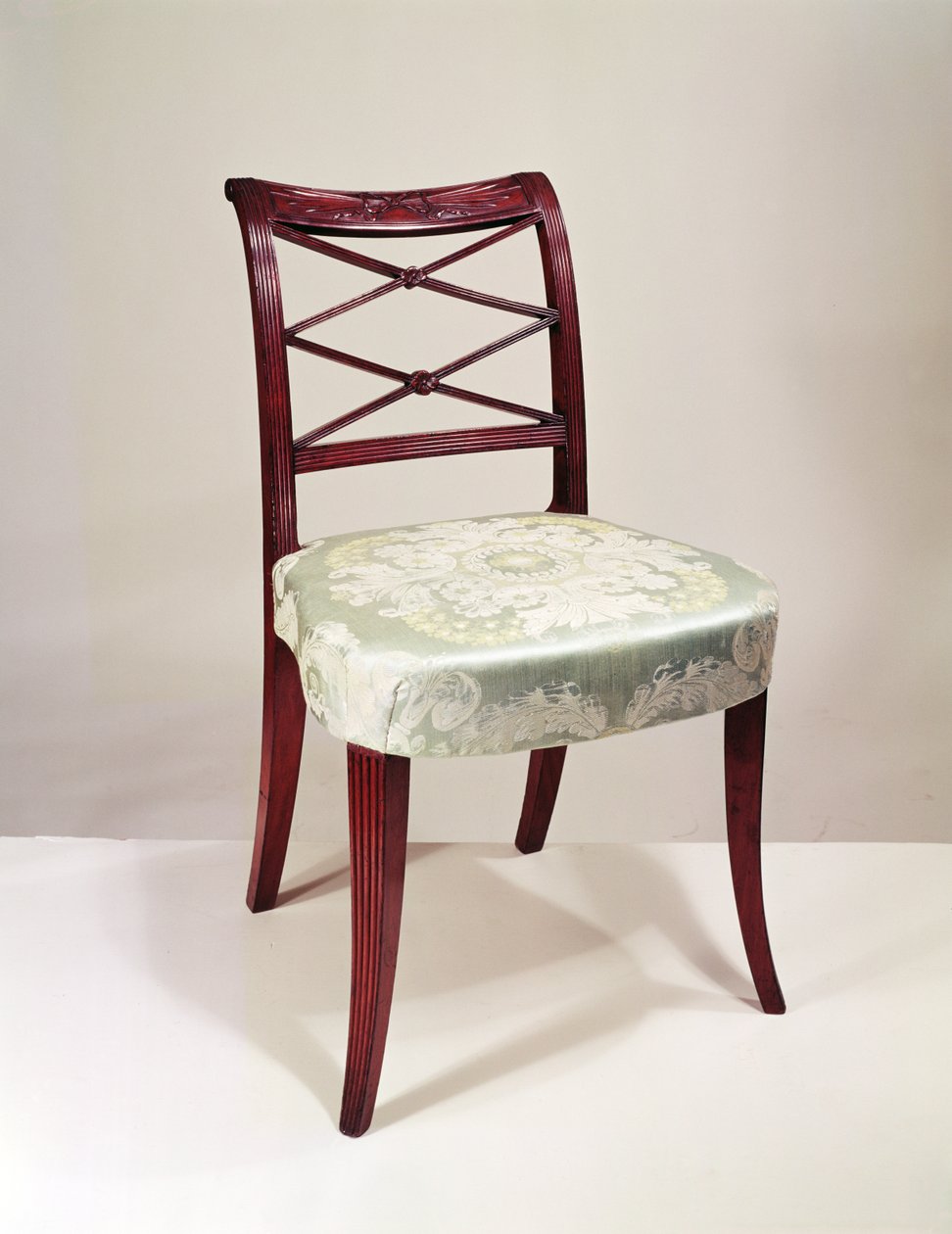 Scroll-back side chair, mahogany, by Duncan Phyfe, 1807 by Unbekannt Unbekannt