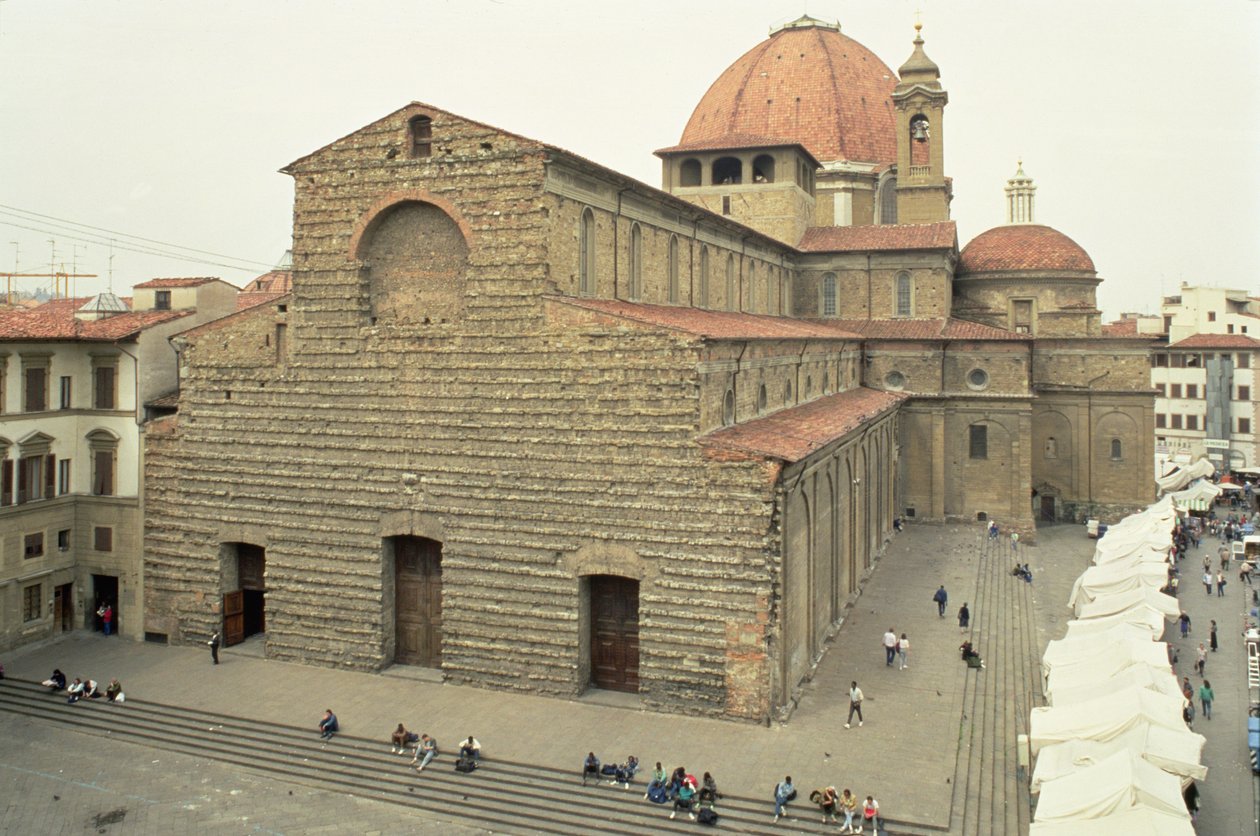 The Church and Basilica of San Lorenzo, Florence by Unbekannt Unbekannt
