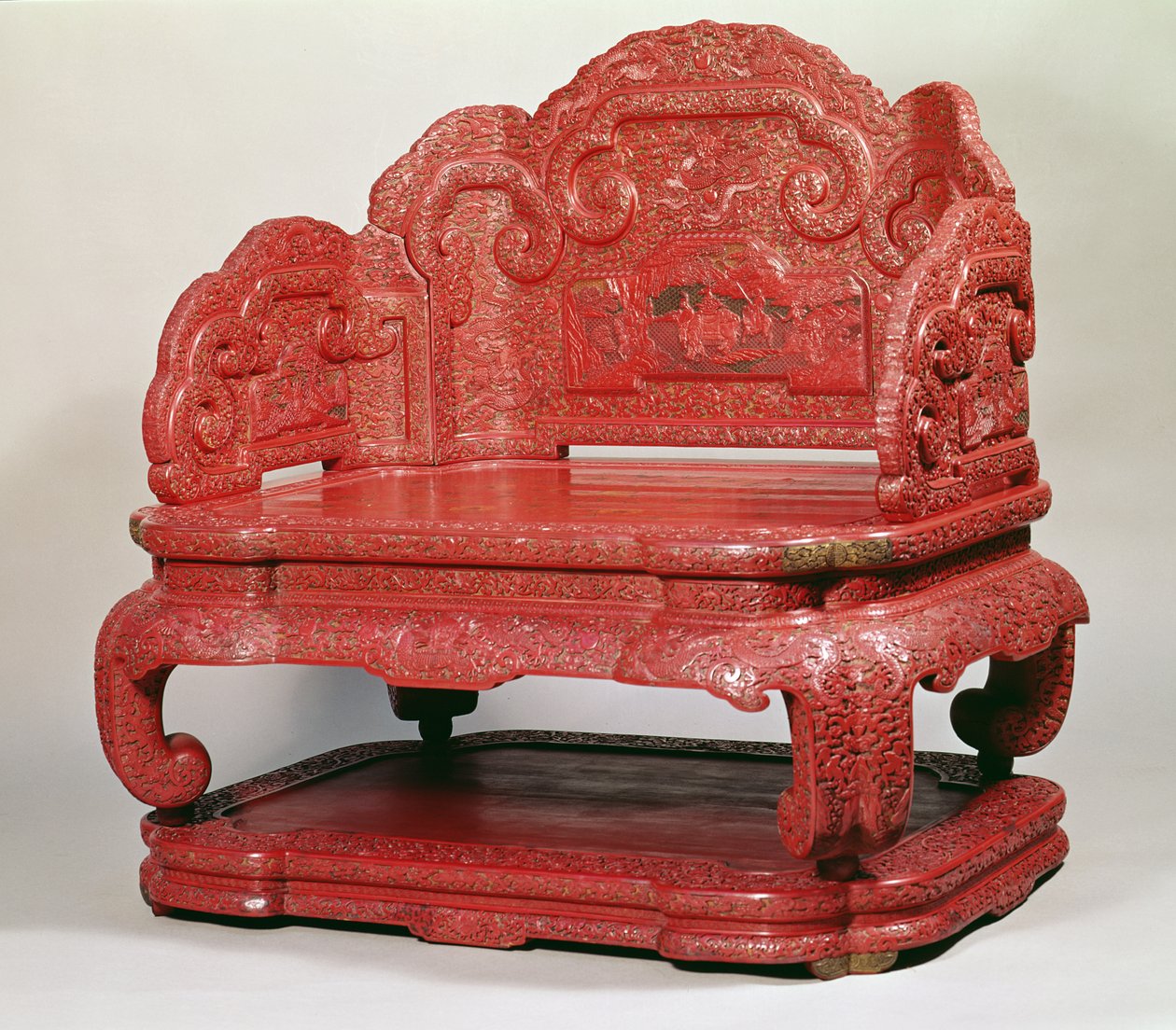 The throne of Emperor Chien Lung (1736-95) by Unbekannt Unbekannt
