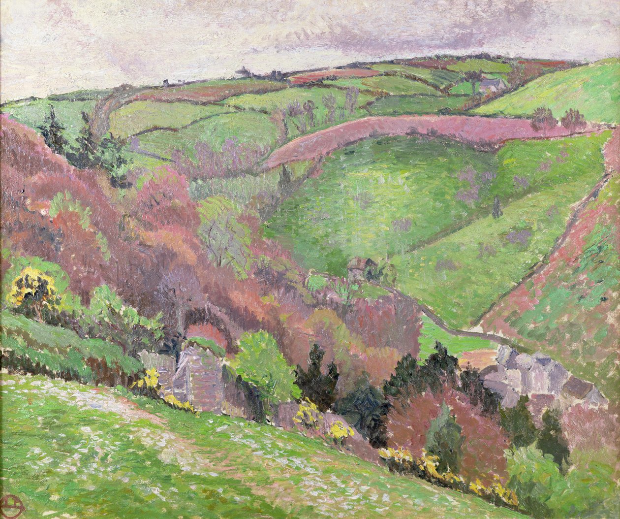 Valley Landscape, 20th century by Unbekannt Unbekannt