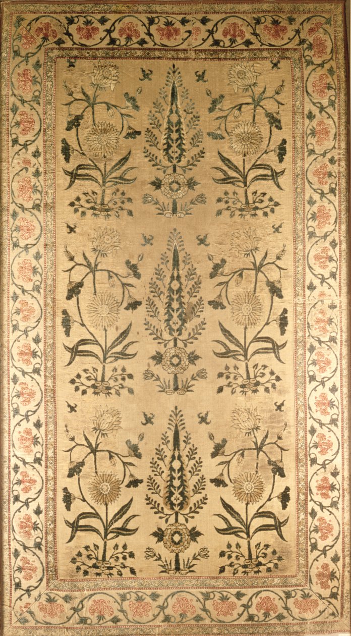 Velvet floor spread, Moghul, Shah Jahan period, 1628-58 by Unbekannt Unbekannt