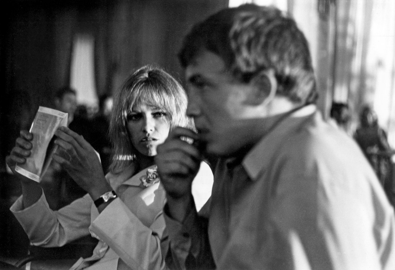 Nathalie Delon and Stefan Markovic in Saint-Tropez in 1967
