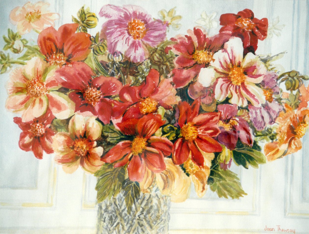 Dahlias by Unbekannt Unbekannt