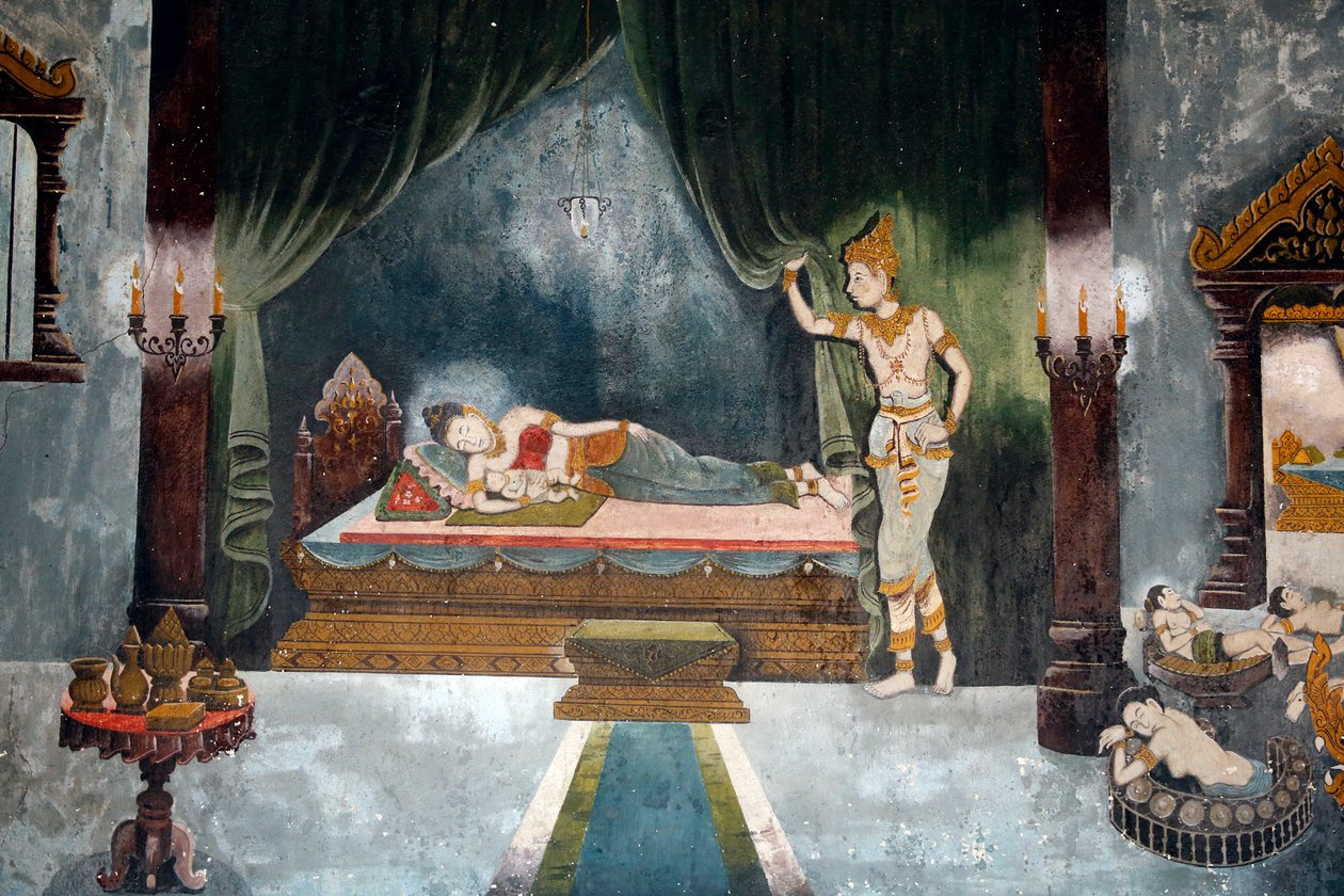 Fresco Depicting a Scene of the Buddha