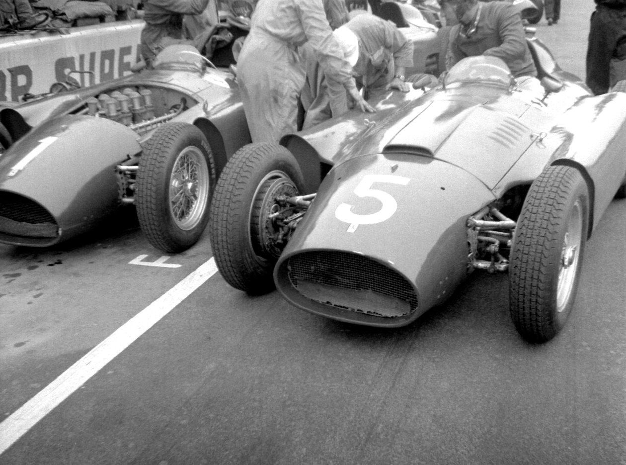 Lancia Ferraris in the Pits, 1956 by Unbekannt Unbekannt