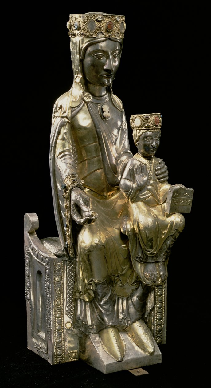 Madonna and Child Enthroned, Statuette by Unbekannt Unbekannt