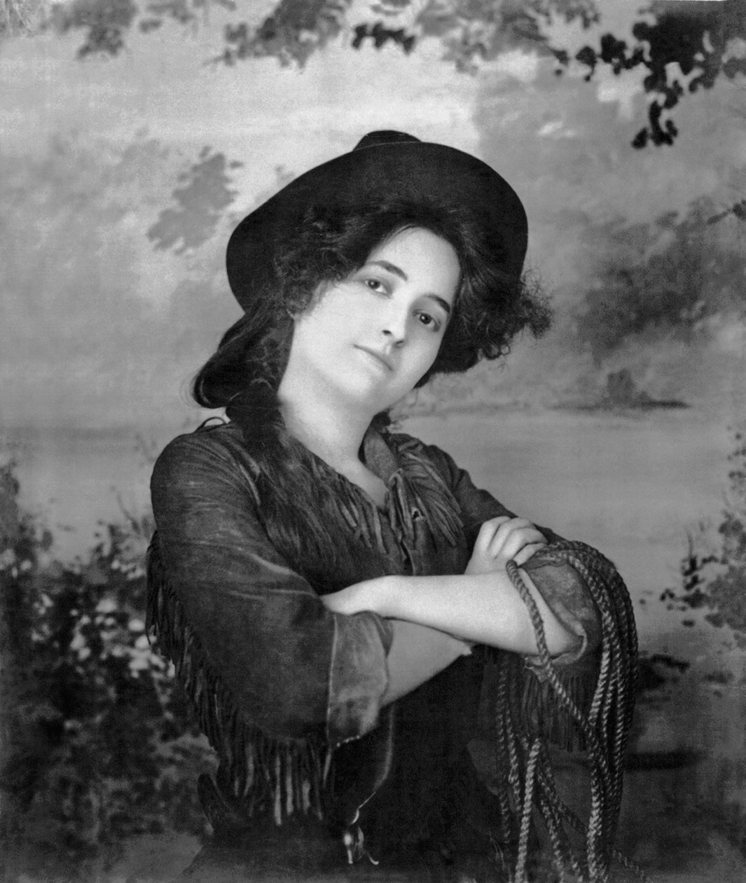Portrait of a Cowgirl, United States by Unbekannt Unbekannt