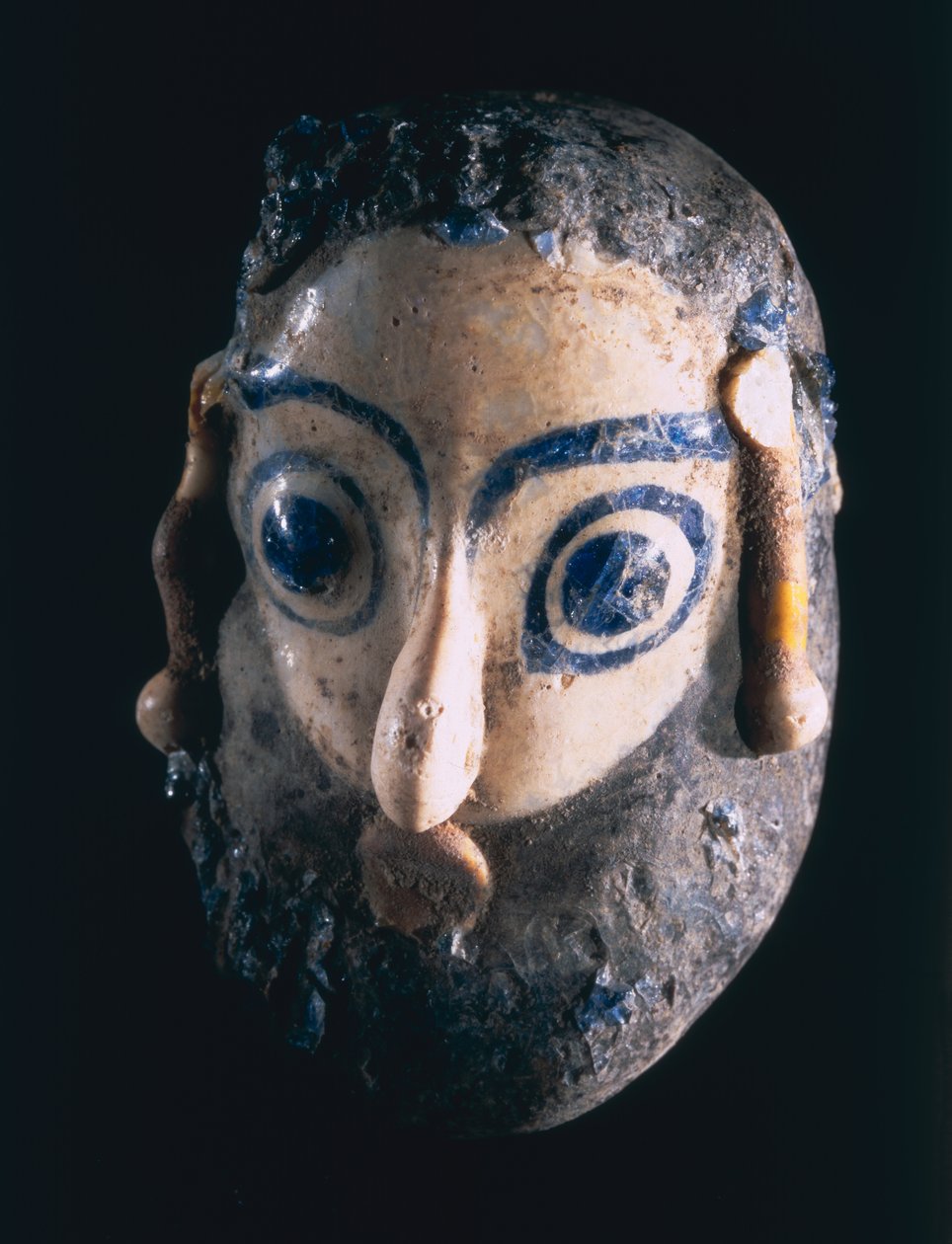 Bearded head pendant, from Carthage, Tunisia, Phoenician, 4th-3rd century BC by Unbekannt