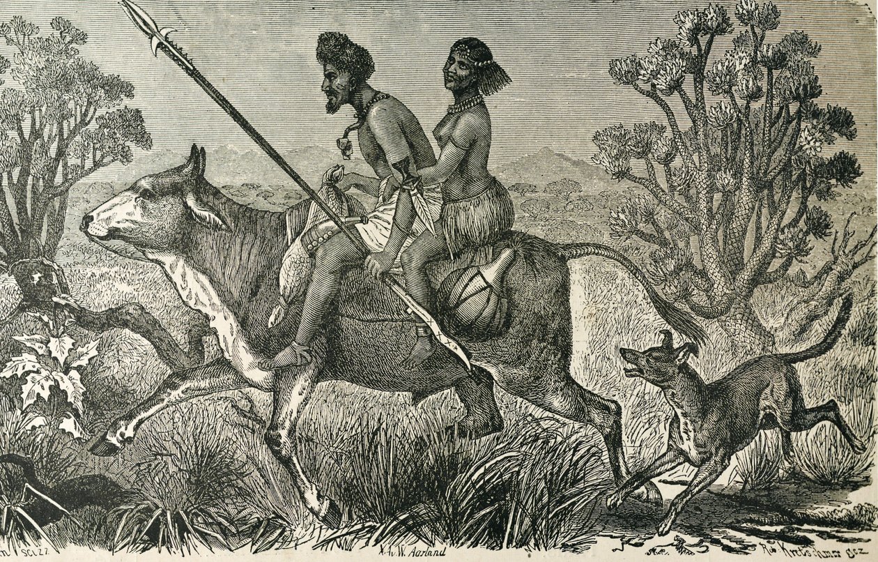Inhabitants of Central Africa by Unbekannter Künstler