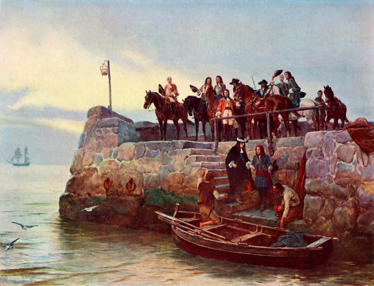 A Lost Cause: The Flight of James II by Unbekannter Künstler