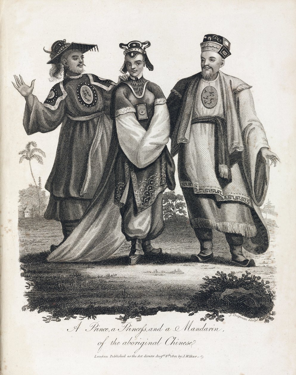 A Prince, a Princess, and a Mandarin of the aboriginal Chinese by Unbekannt