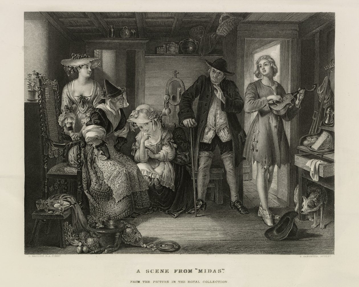 A Scene from Midas, Great-Britain, c.1850 by Unbekannter Künstler