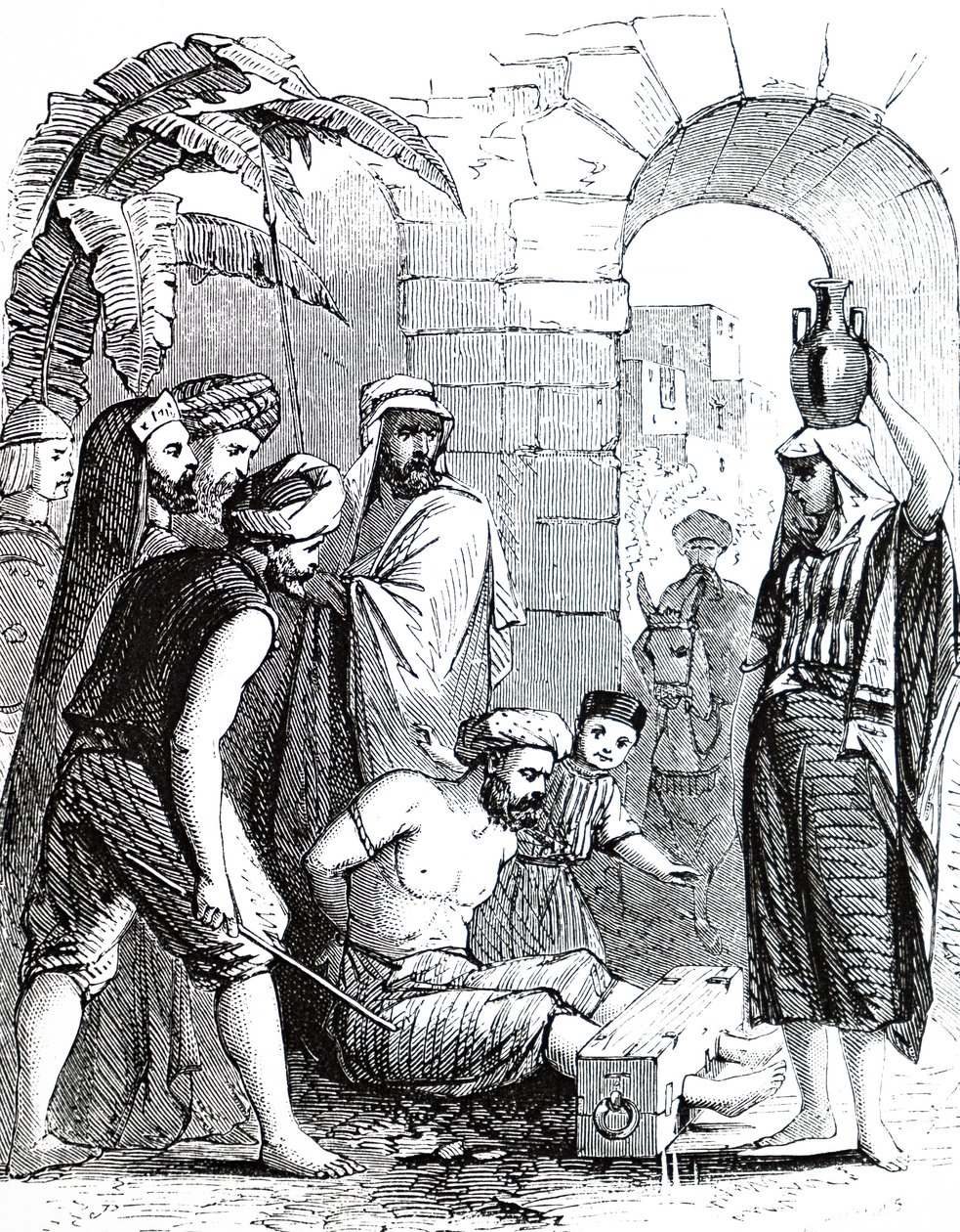 A Syrian criminal being punished by Unbekannt