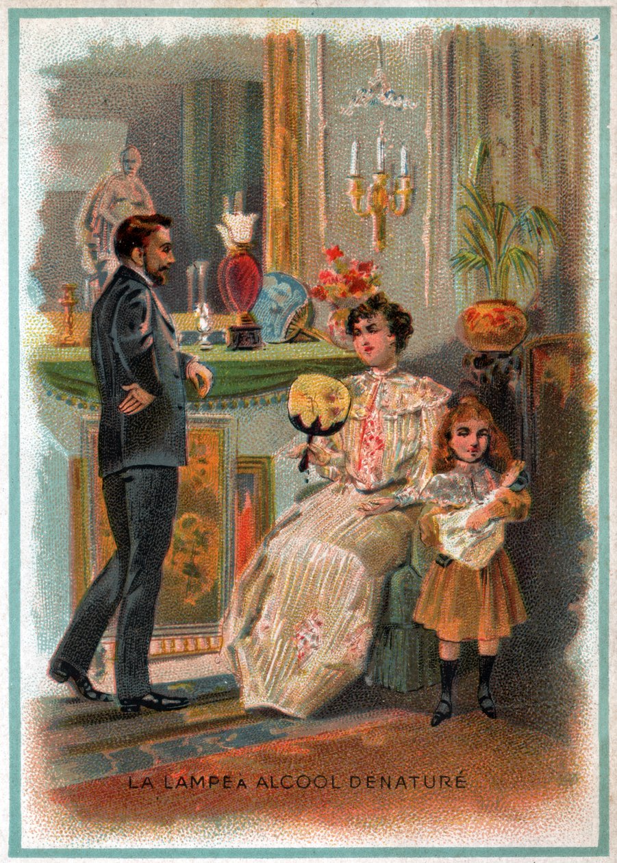 A Bourgeois Living Room by Unbekannter Künstler