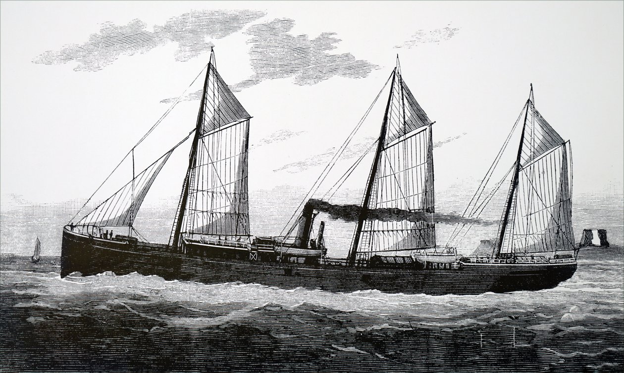 A refrigerated ship by Unbekannt