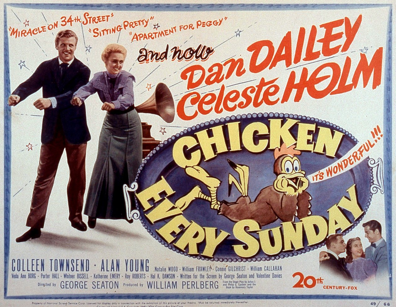 Poster of the film Chicken Every Sunday by George Seaton 1942 by Unbekannt