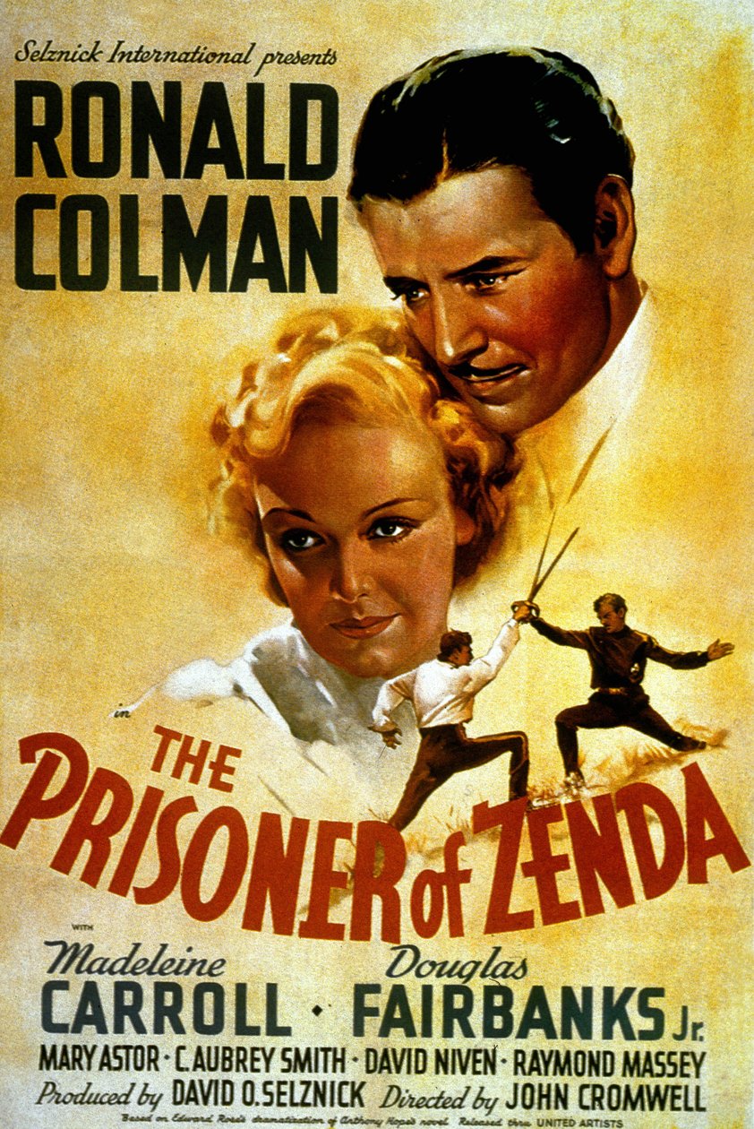 Poster of the film The Prisoner of Zenda by John Cromwell with Madeleine Carroll and Douglas Fairbanks Jr 1937 by Unbekannt