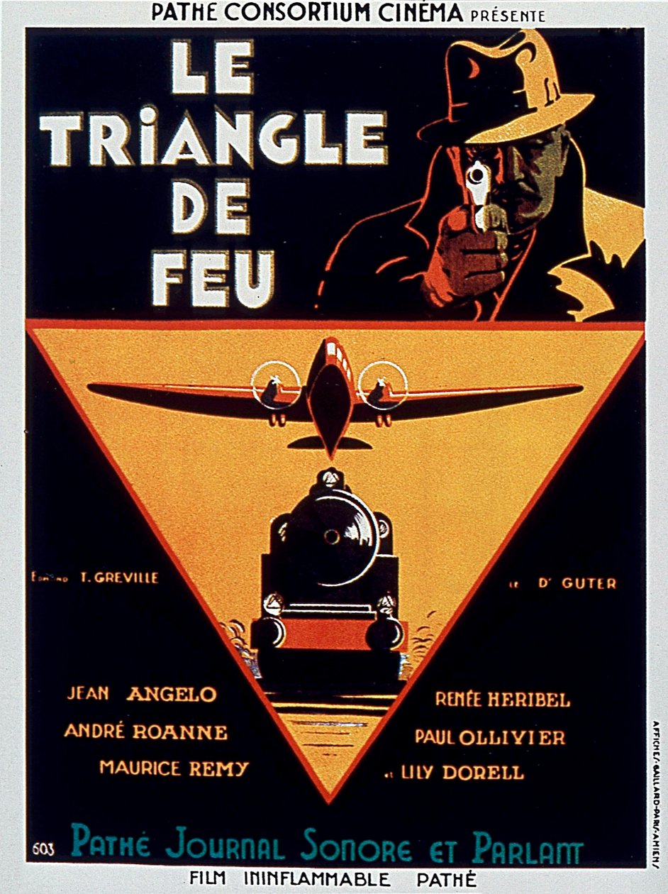 Poster of the film Le triangle de feu by Edmond Greville with Jean Angelo 1932 by Unbekannt