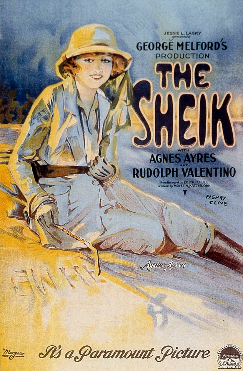 Poster of the film The Sheik by George Melford with Agnes Ayres 1921 by Unbekannt