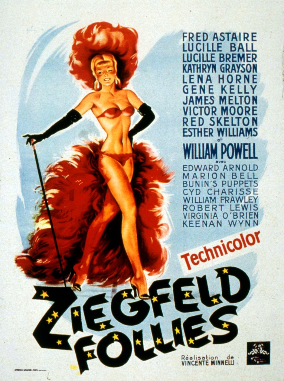Poster of the film Ziegfeld Follies by Lemuel Ayers with Lucille Ball by Unbekannt