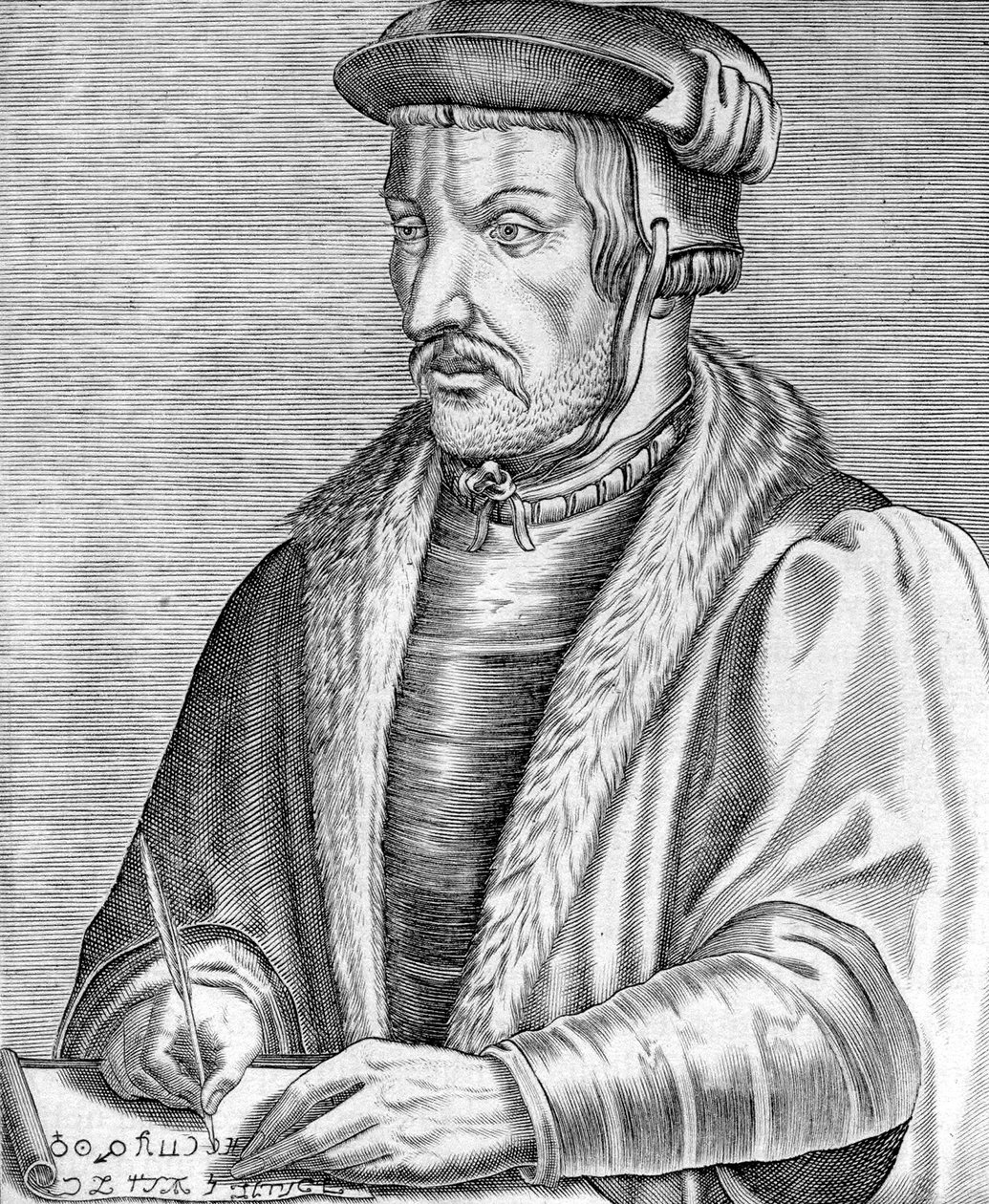 Agrippa von Nettesheim also known as Heinrich Cornelius (1486-1535) German physician, theologian and philosopher by Unbekannter Künstler