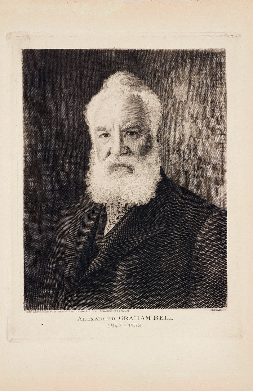 Alexander Graham Bell, Scottish-born Inventor and Telephone Pioneer by Unbekannt