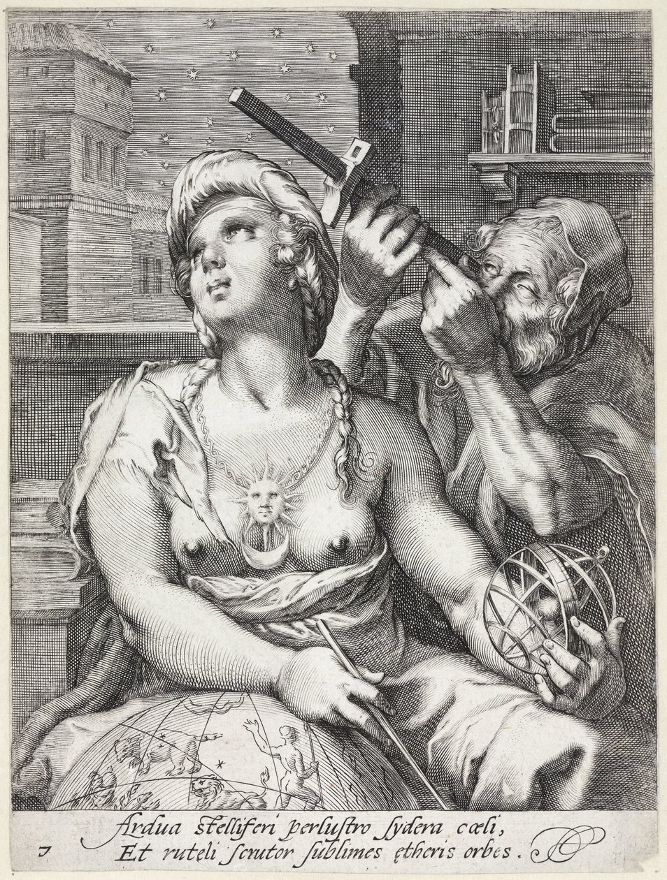 Allegorical Engraving of Astronomy by Unbekannt
