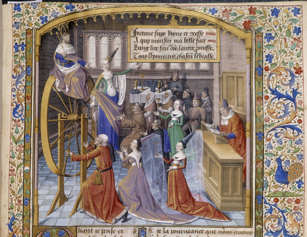 Allegory of the Wheel of Fortune (Detail) by Unbekannter Künstler