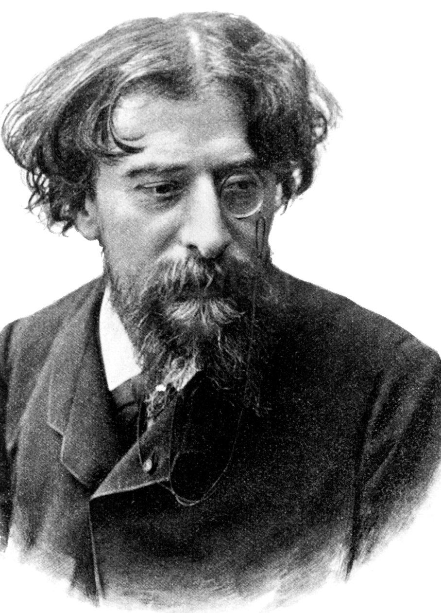 Alphonse Daudet (1840-1897) French novelist c. 1892, engraving by Unbekannter Künstler