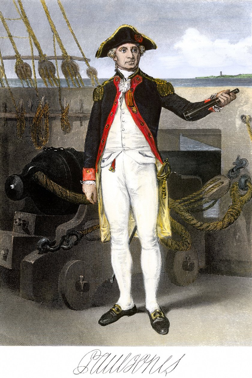 American Navy: John Paul Jones, hero of the War of Independence of the United States of America by Unbekannter Künstler