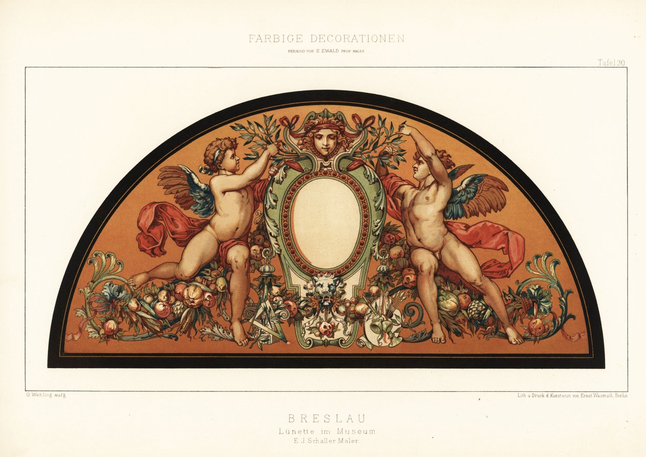 Art nouveau screen in Wroclaw Museum, Poland by Unbekannter Künstler
