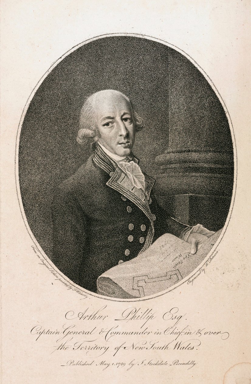 Arthur Phillip, British naval commander, c 1789 by Unbekannt