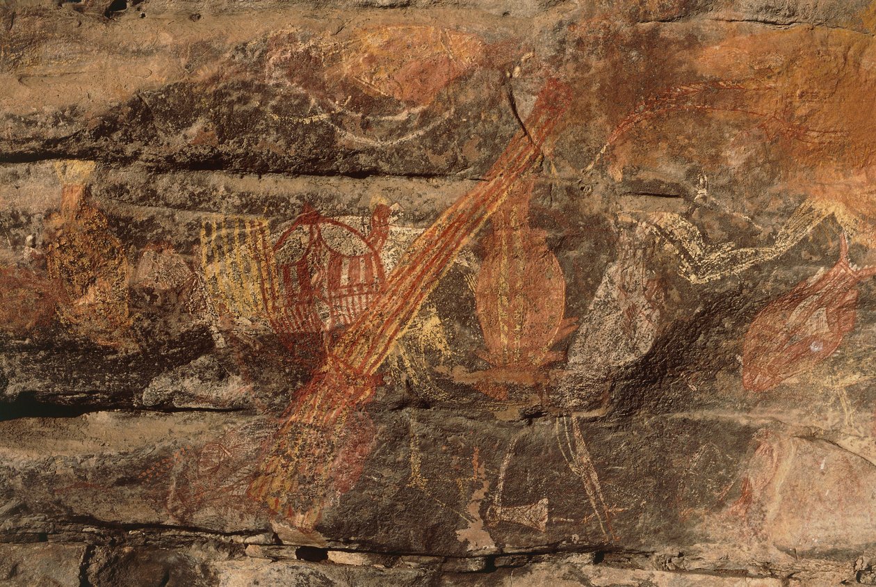 Aboriginal rock paintings, Kakadu National Park by Benjamin Baud