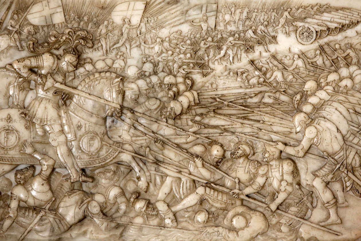 Depiction of the Battle of Marignano in 1515 by Unbekannt