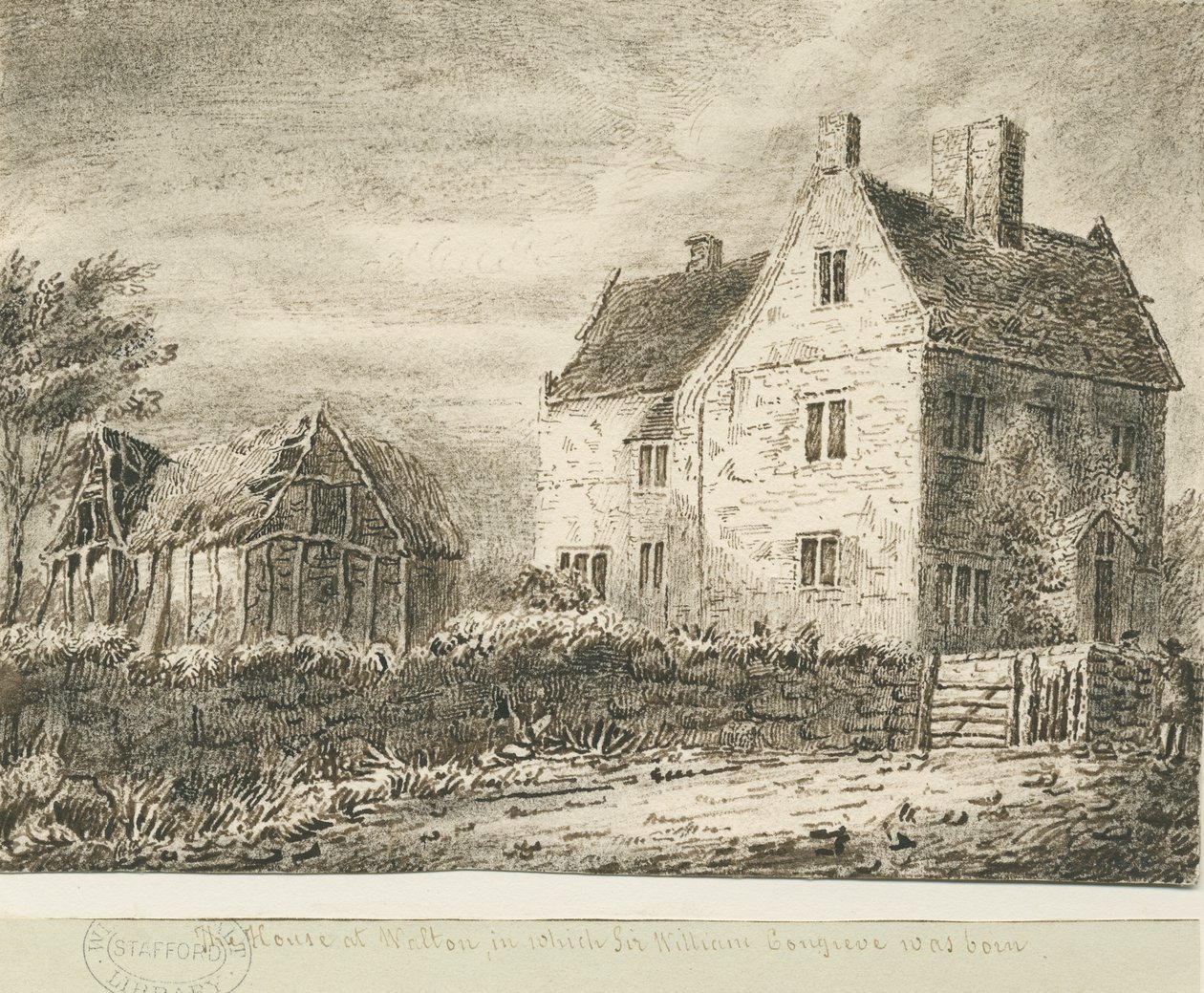 House of Sir William Congreve, Baswich Village by Unbekannt