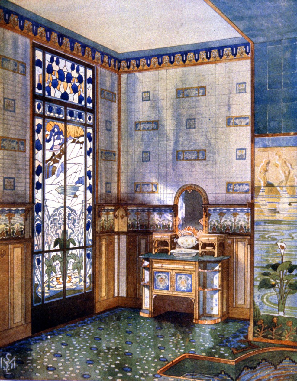 Bathroom by Unbekannter Künstler