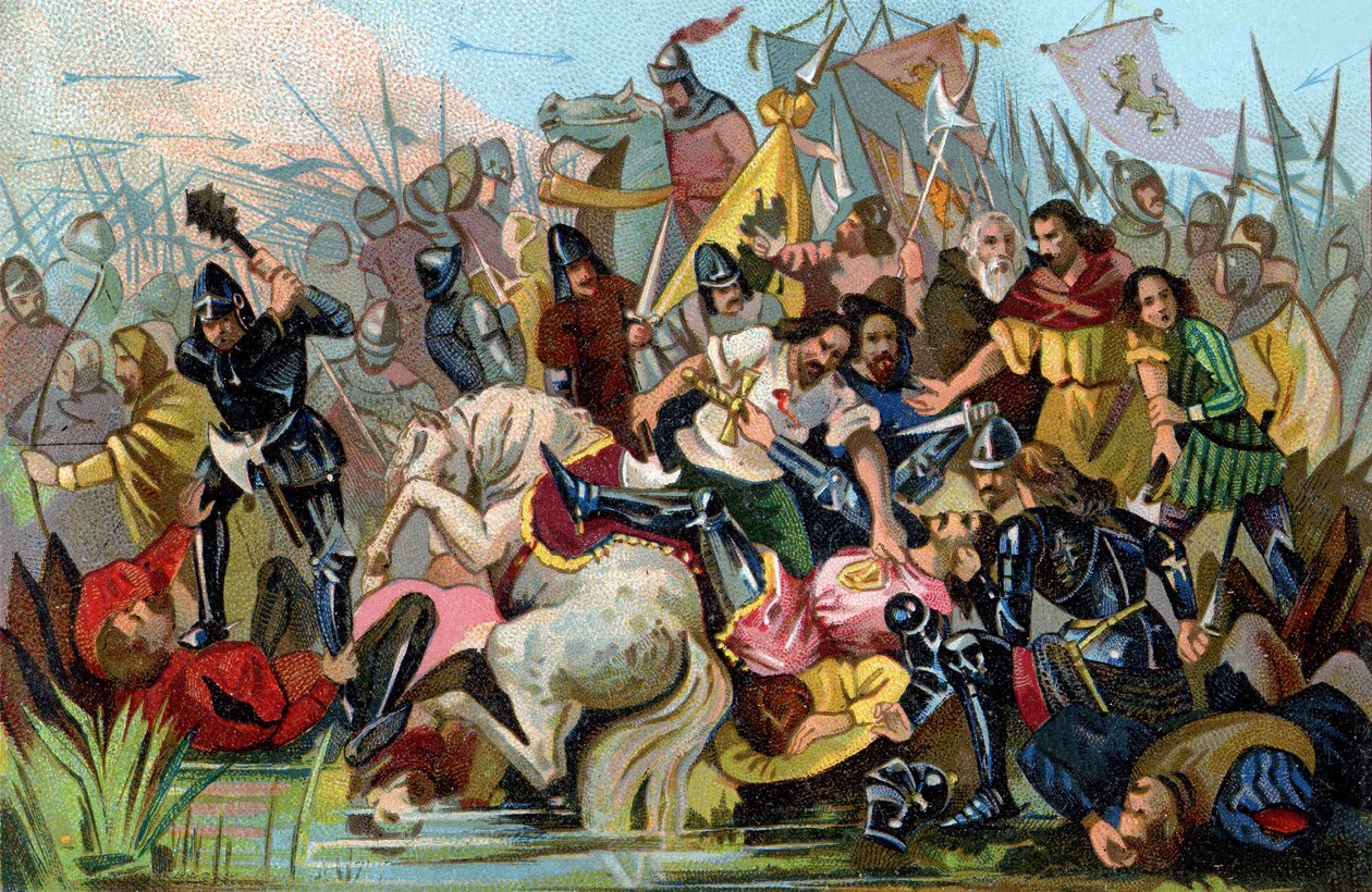 Battle of the Golden Spurs (1302) by Unbekannter Künstler