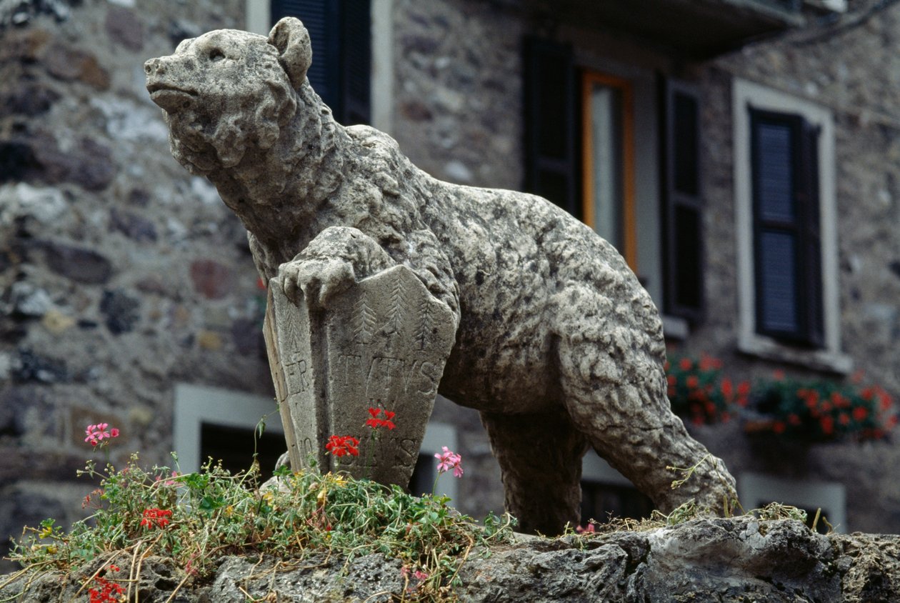 Bear Statue, Bear Square, Schilpario, Lombardy, Italy by Benjamin Baud