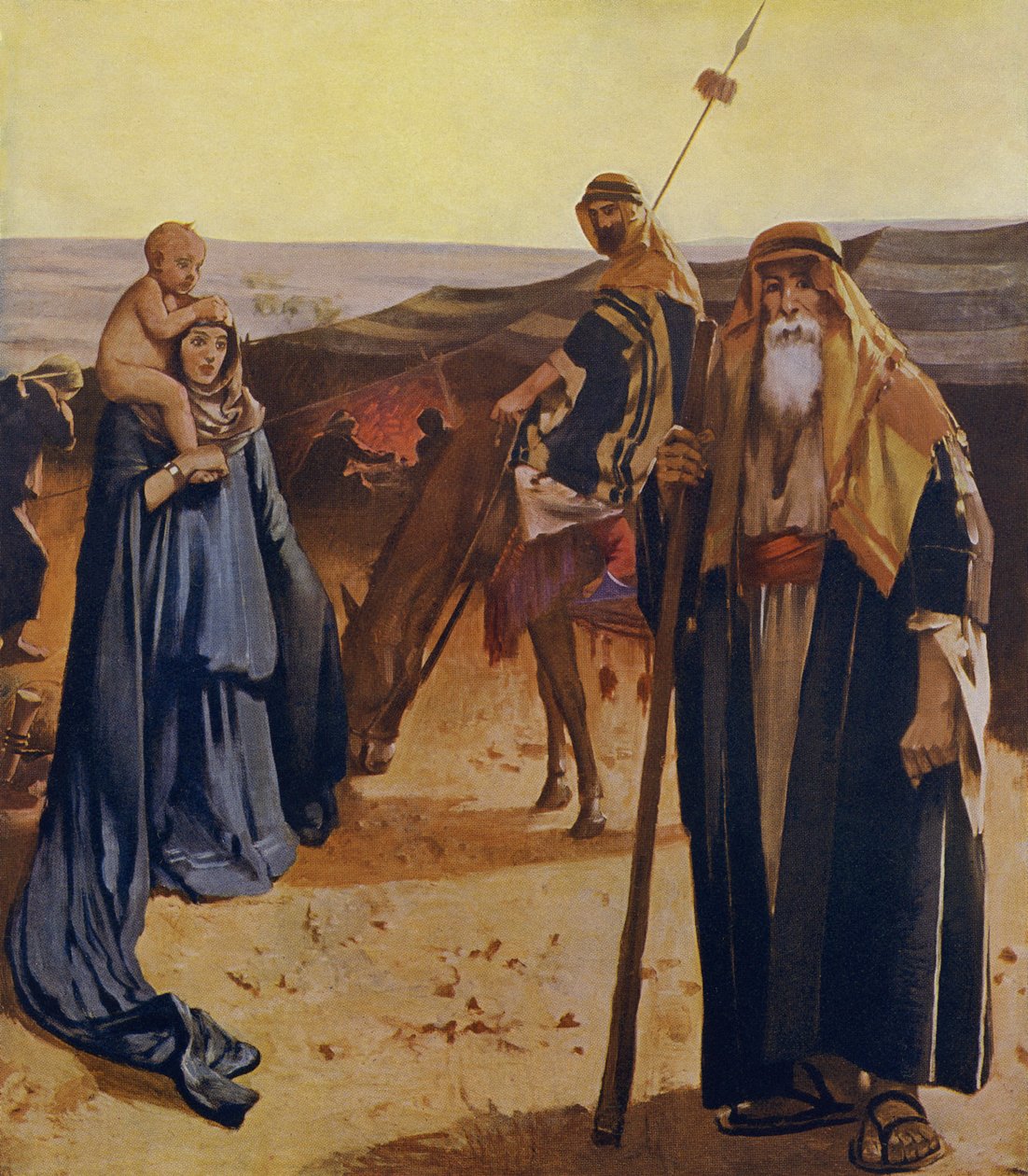 Bedouin Family by Unbekannter Künstler