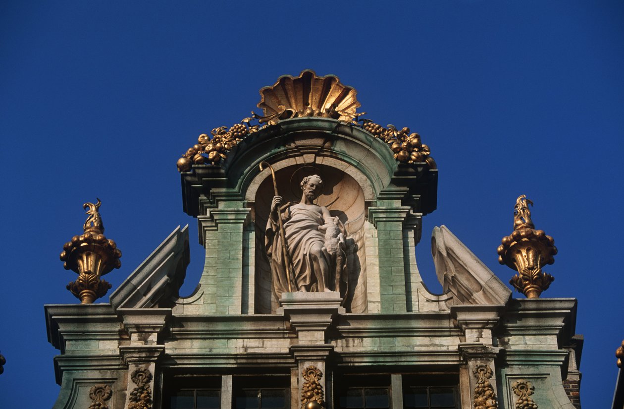 Belgium, Brussels, Grand Place, architectural detail by Benjamin Baud