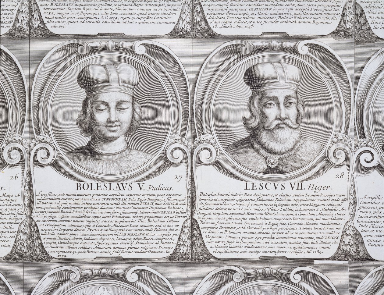 Boleslaw V, the Chaste, and Leszek II, the Black, no. 27 and 28 from 