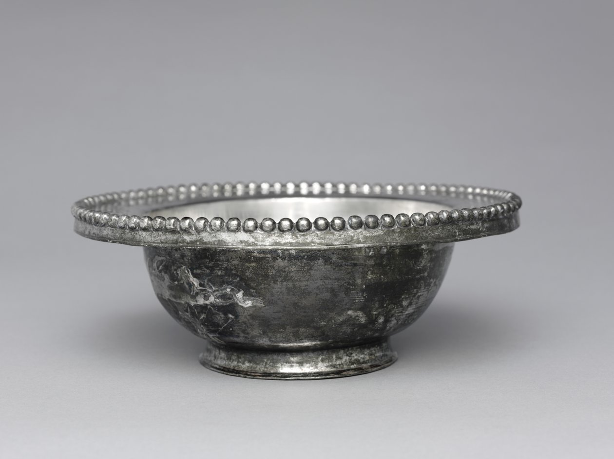 Bowl with Beaded Rim, 300-500 by Unbekannt