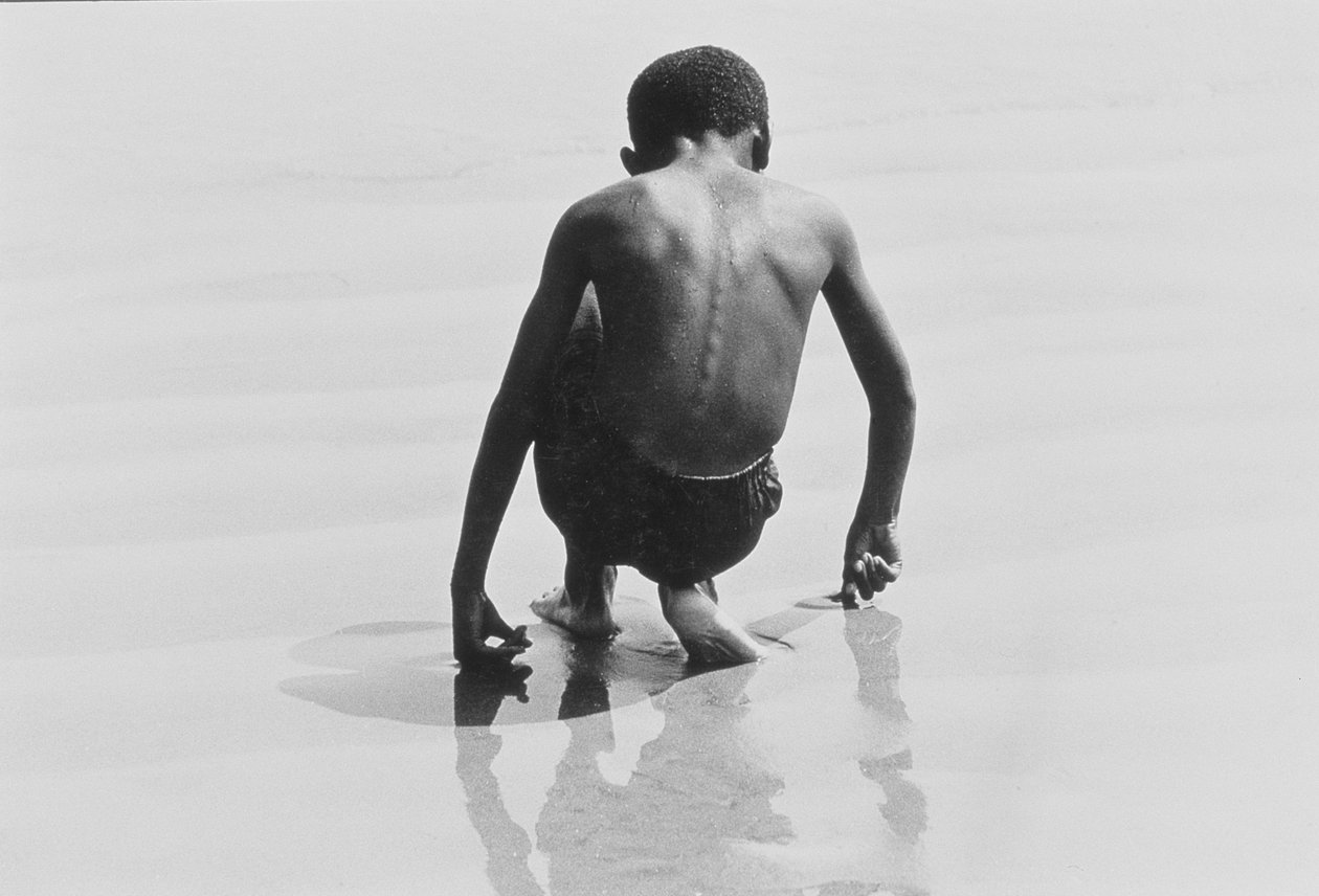 Boy Playing in the Sand at Coney Island, Untitled 30 by Unbekannter Künstler