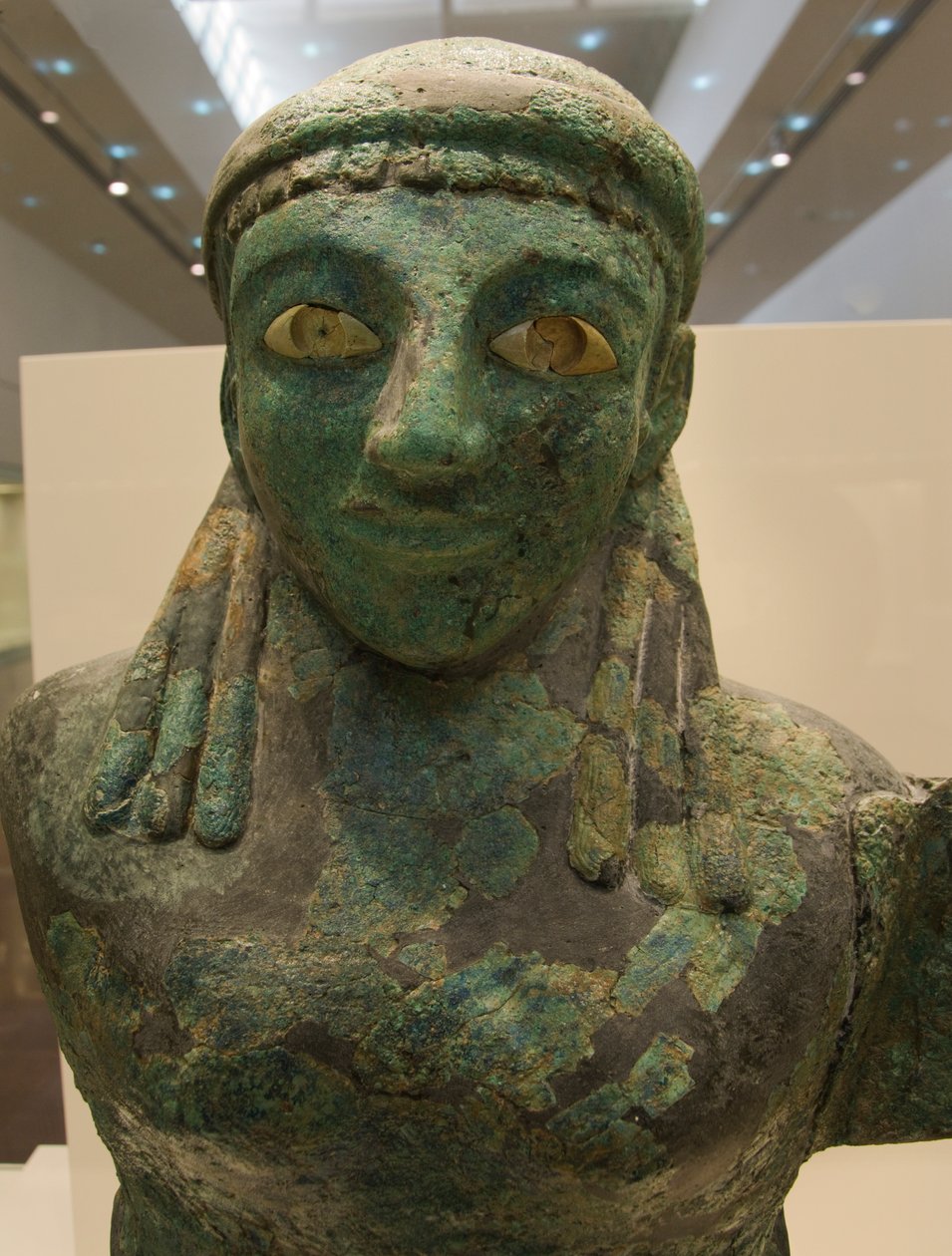 Bronze female winged figure (590 BC - 580 BC), Olympia Museum, Olympia, Peloponnese, Greece by Unknown